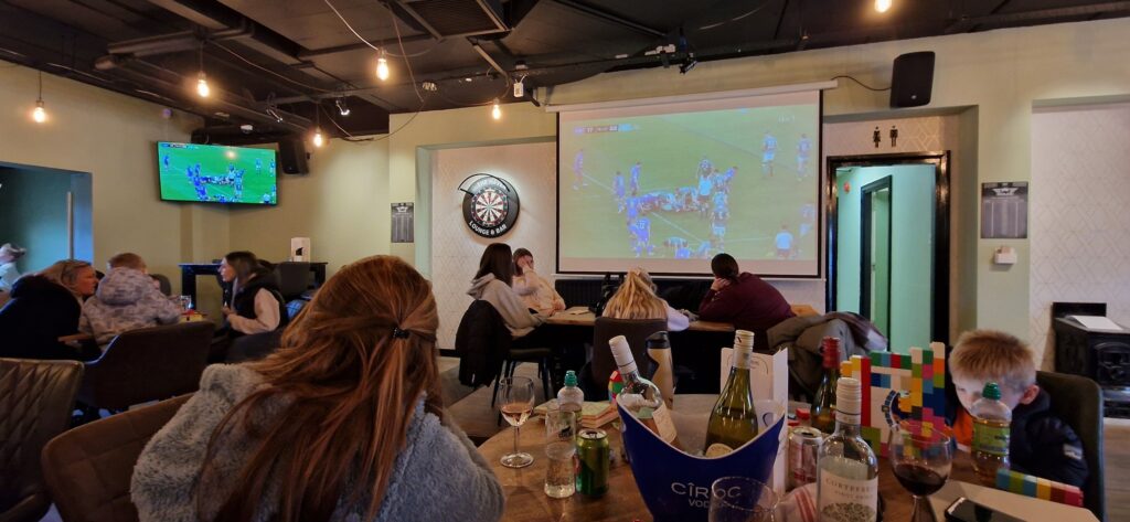 Friends and families enjoying the lounge at The Haven